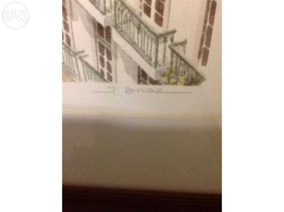 Serigrafia elevador santa justa joão braz numerada e assinada