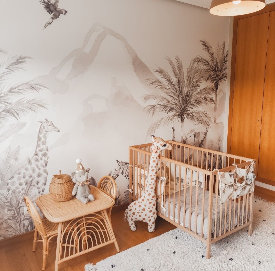 Berço + colchão+ produtor colchão + roupa cama + organizador de berço