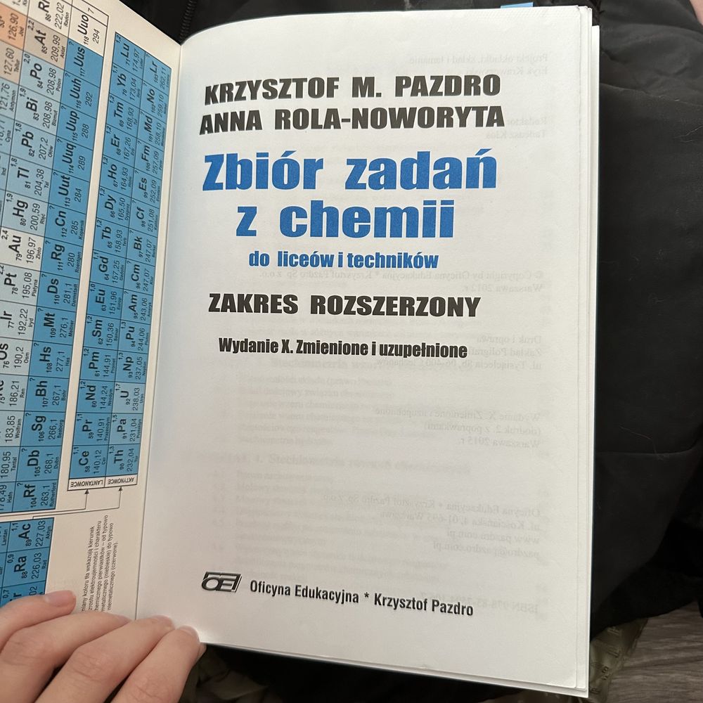 Zbiór zadań z chemii Krzysztof Pazdro