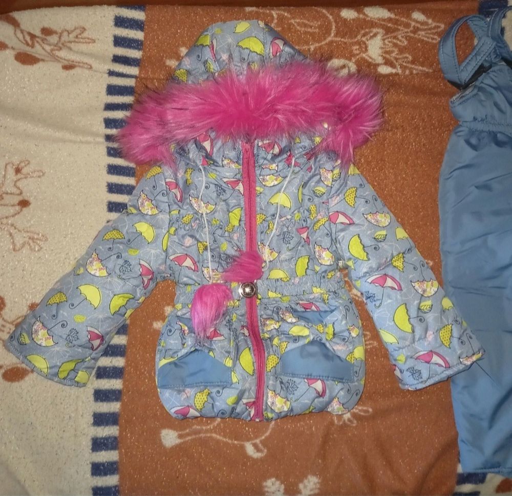 Зимний костюм на девочку,размер 96-106