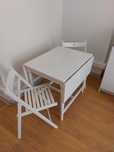 Mesa c/abas rebatíveis IKEA+4 Cadeiras