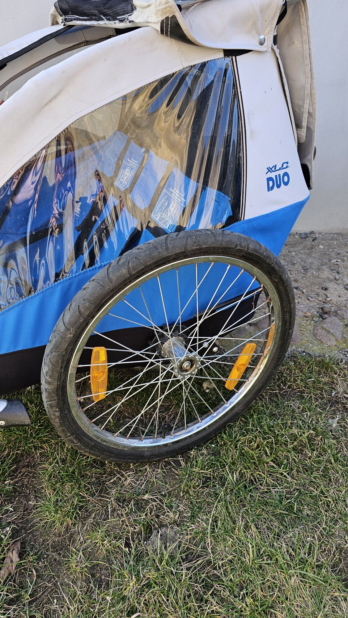 Przyczepka do rowera dwuosobowa XLC duo 3w1 wózek biegowy