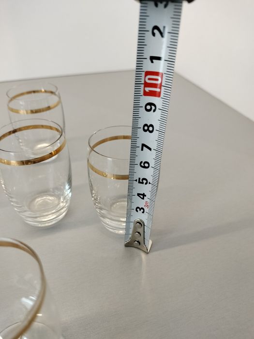 Kieliszki vintage z PRL-u do wódki