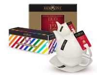 Zestaw porcelanowy Duo + 12 herbat Richmont na prezent