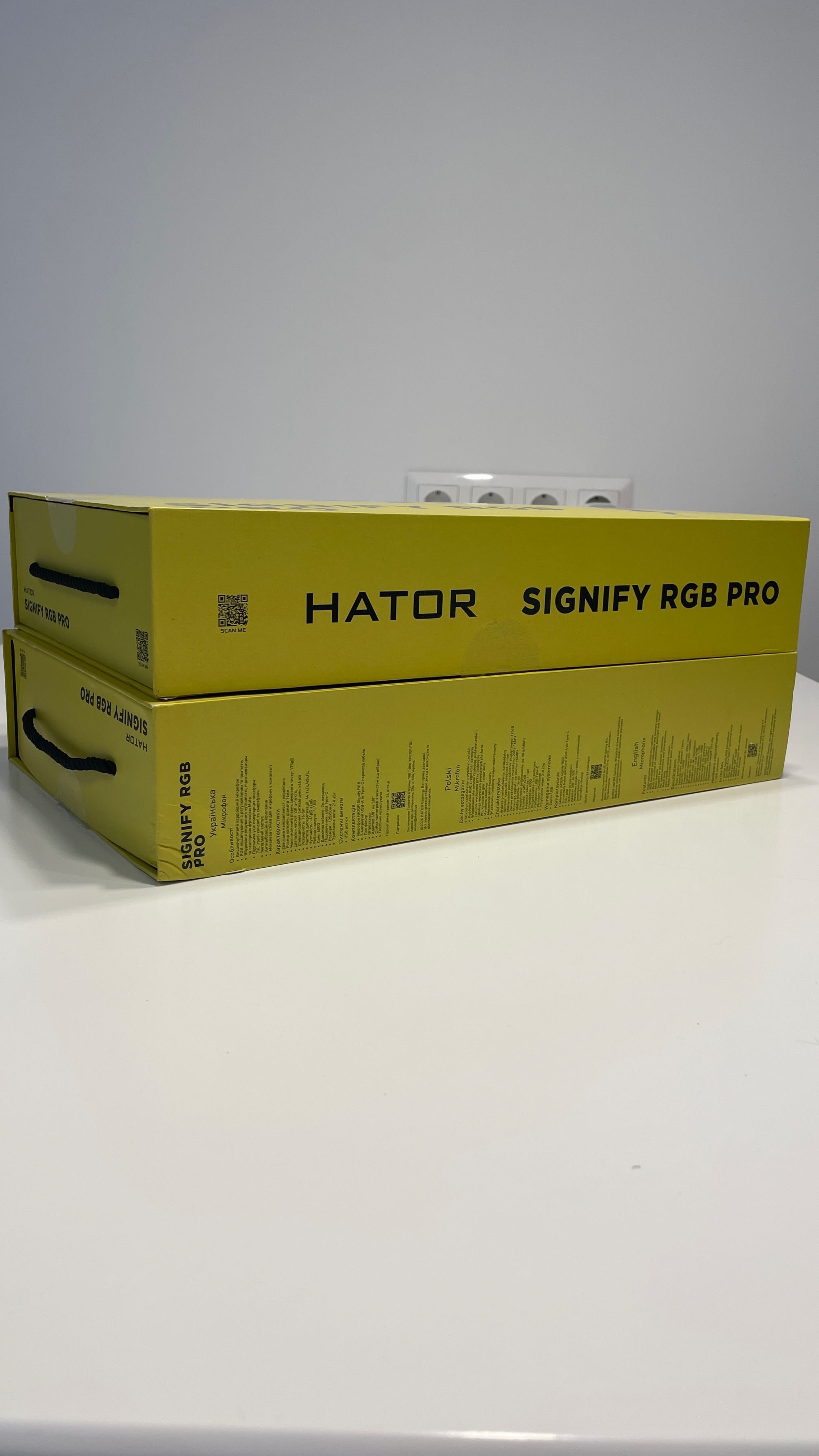 Новые студийные микрофоны HATOR SIGNIFY RGB PRO