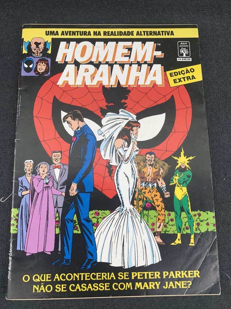 Lote de 5 Revistas Edições especiais/extra/anuais Homem Aranha