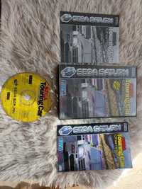 Jogo sega saturn touring car com dois manuais