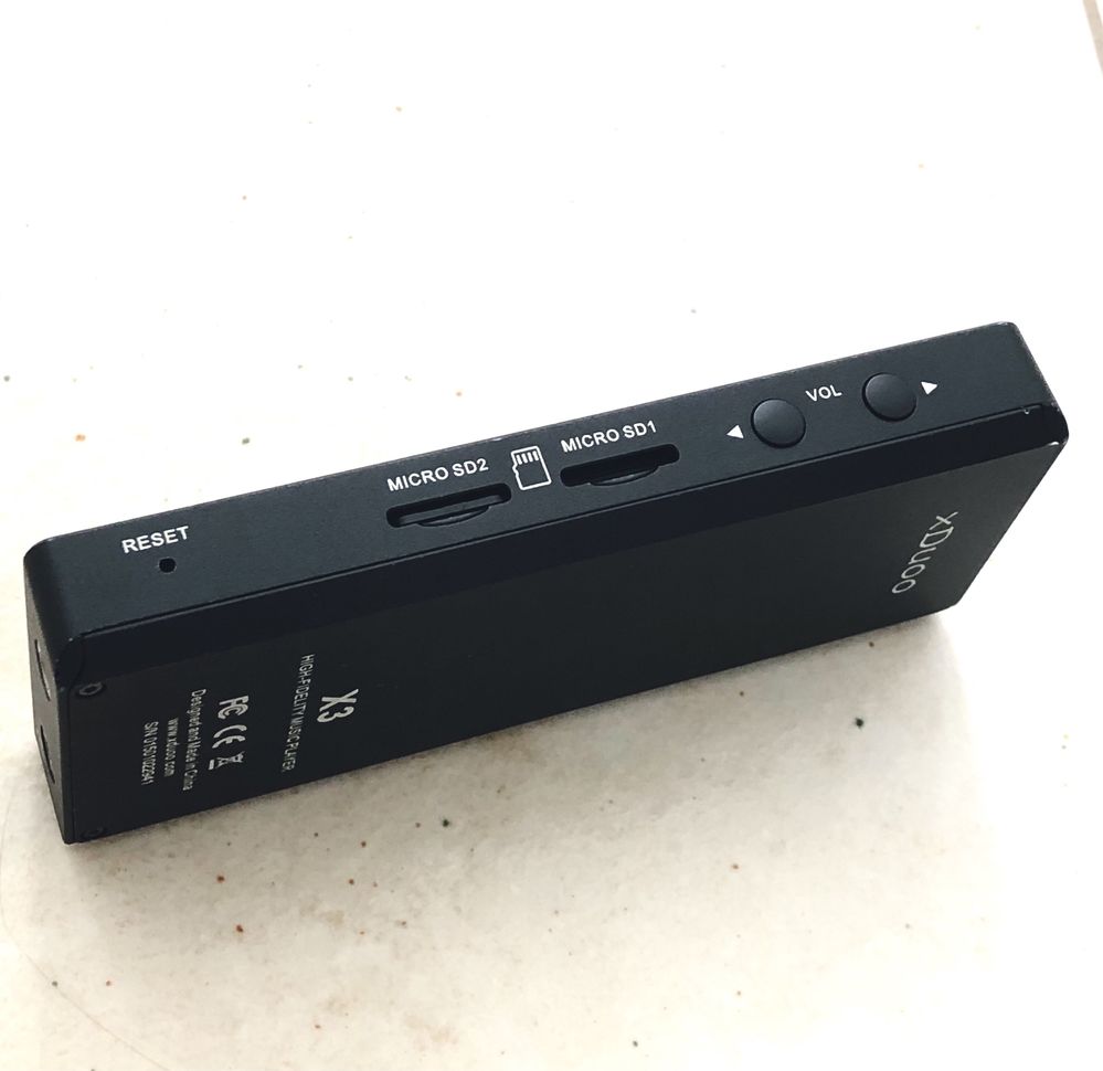 xDuoo X3 Hi-Fi плеер, цап Cirrus Logic CS4398,Rockbox, 2 усилителя