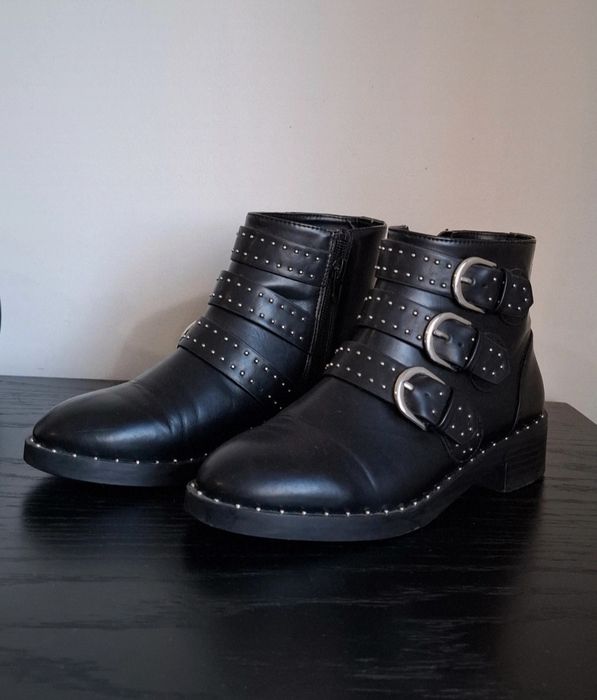 Botas pretas Pull&Bear