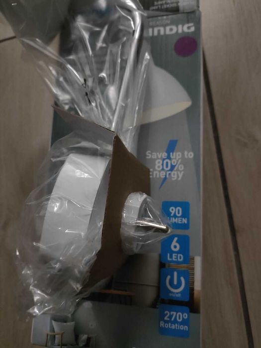 Lampka grundig do gniazdka/Lampka ścienna LED Grundig/LED