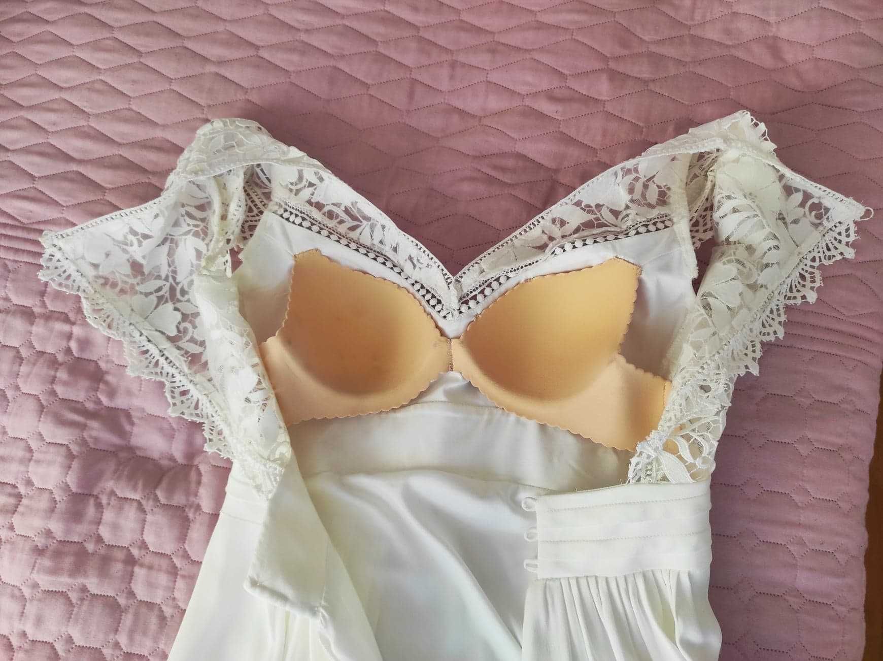 Suknia ślubna/ boho/ Agnes Bridal 2020/ ivory/ r. 36-38