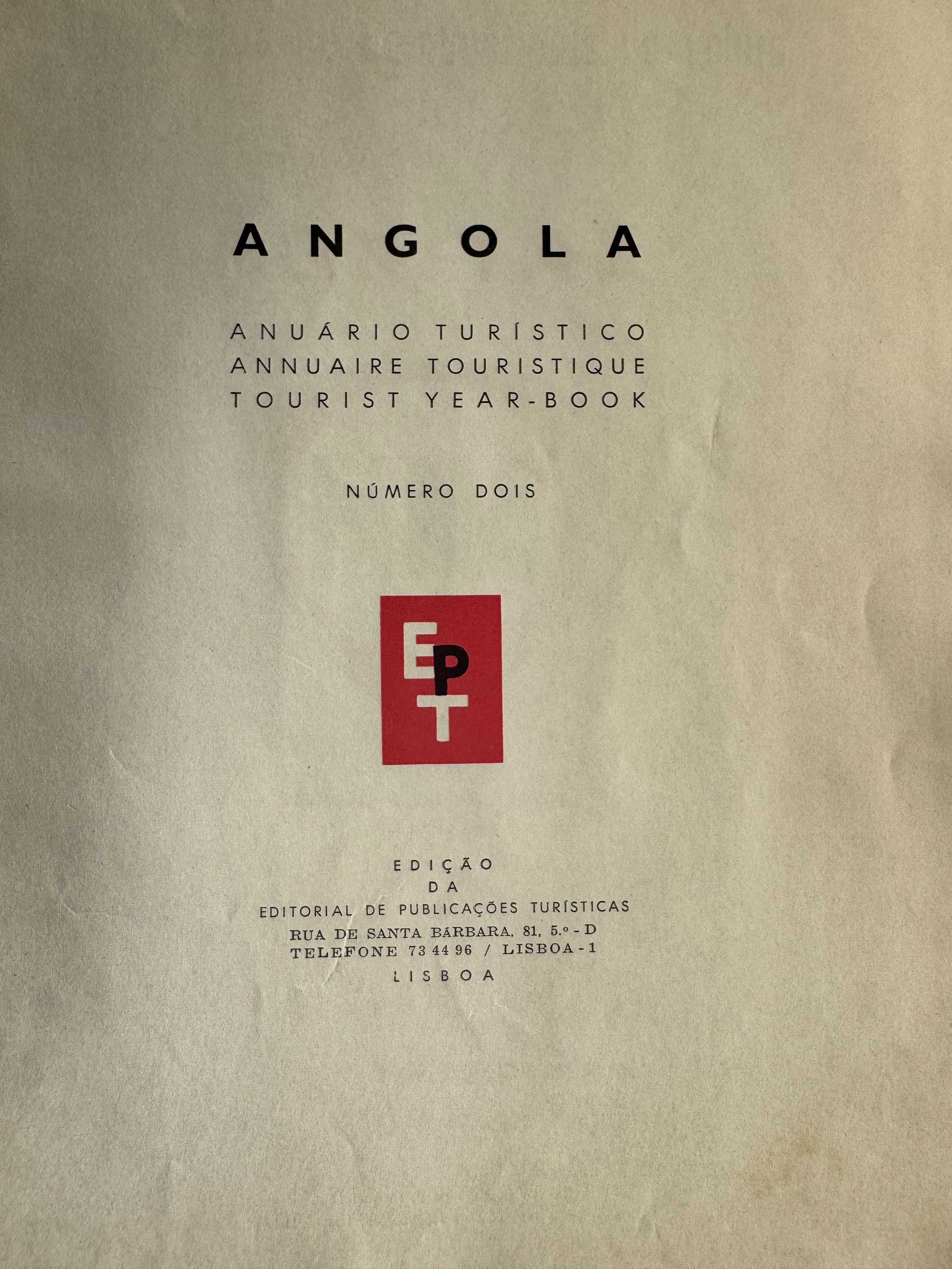 Livro "Anuario Turistico de Angola" de 1966/1967