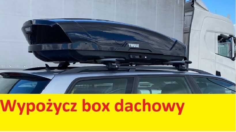 Wypożycz box dachowy Thule Motion / Atlantis, uchwyty rower wypożyczę