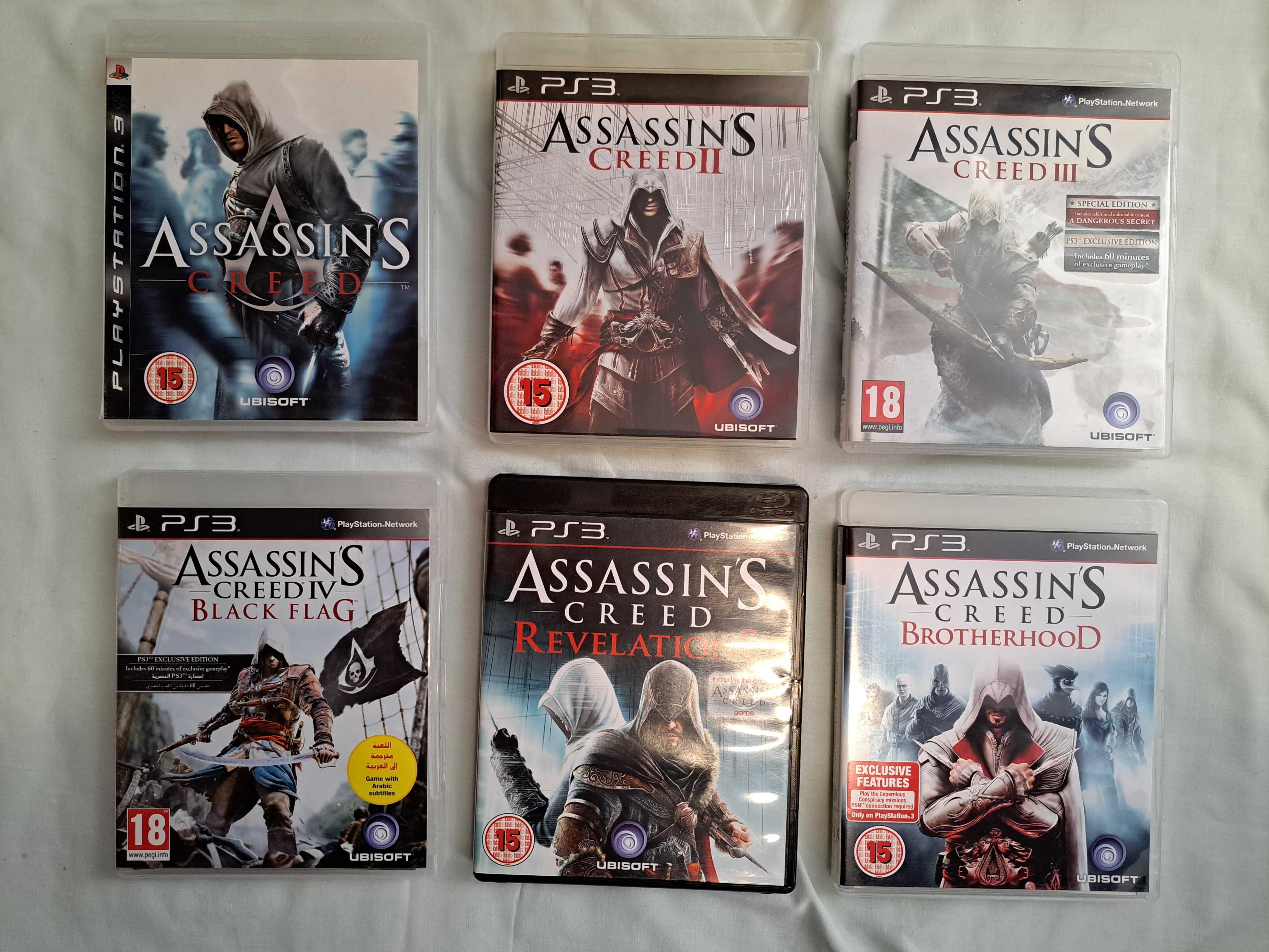 Assassin's Creed para PS3 (6 jogos)