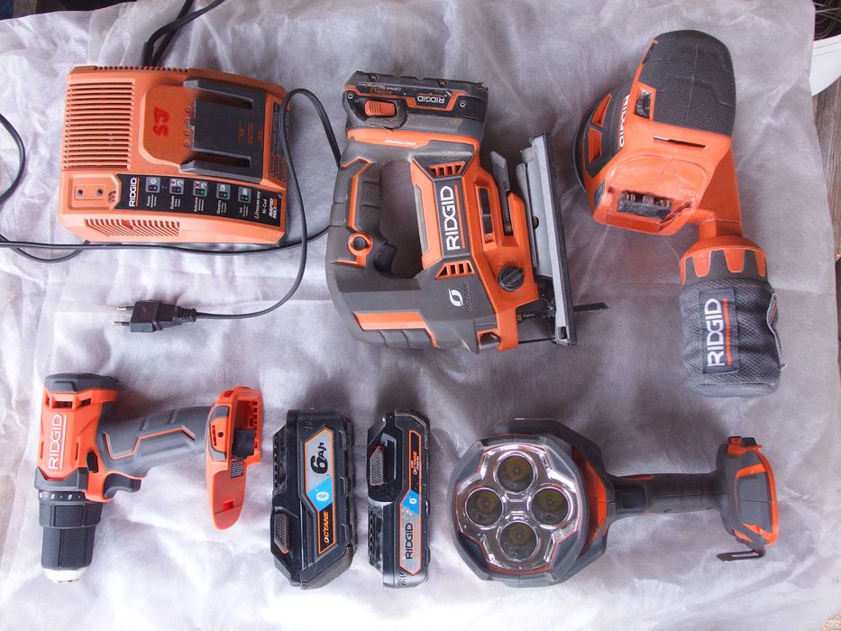 Ridgid 18В Octane ліхтар лобзик шліфмашина циркулярна пила акумулятор