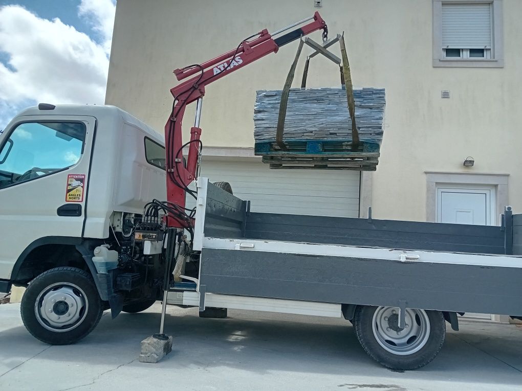 Mitsubishi Canter fuso 3c15com grua e bascula