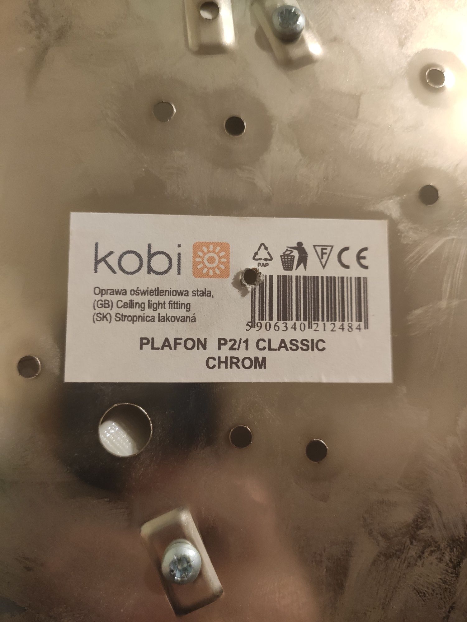 Plafon chrom Kobi