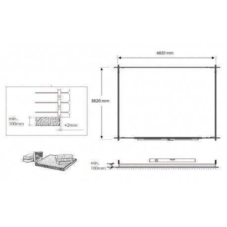 Domek ogrodowy 5x4 m 28mm DOM566