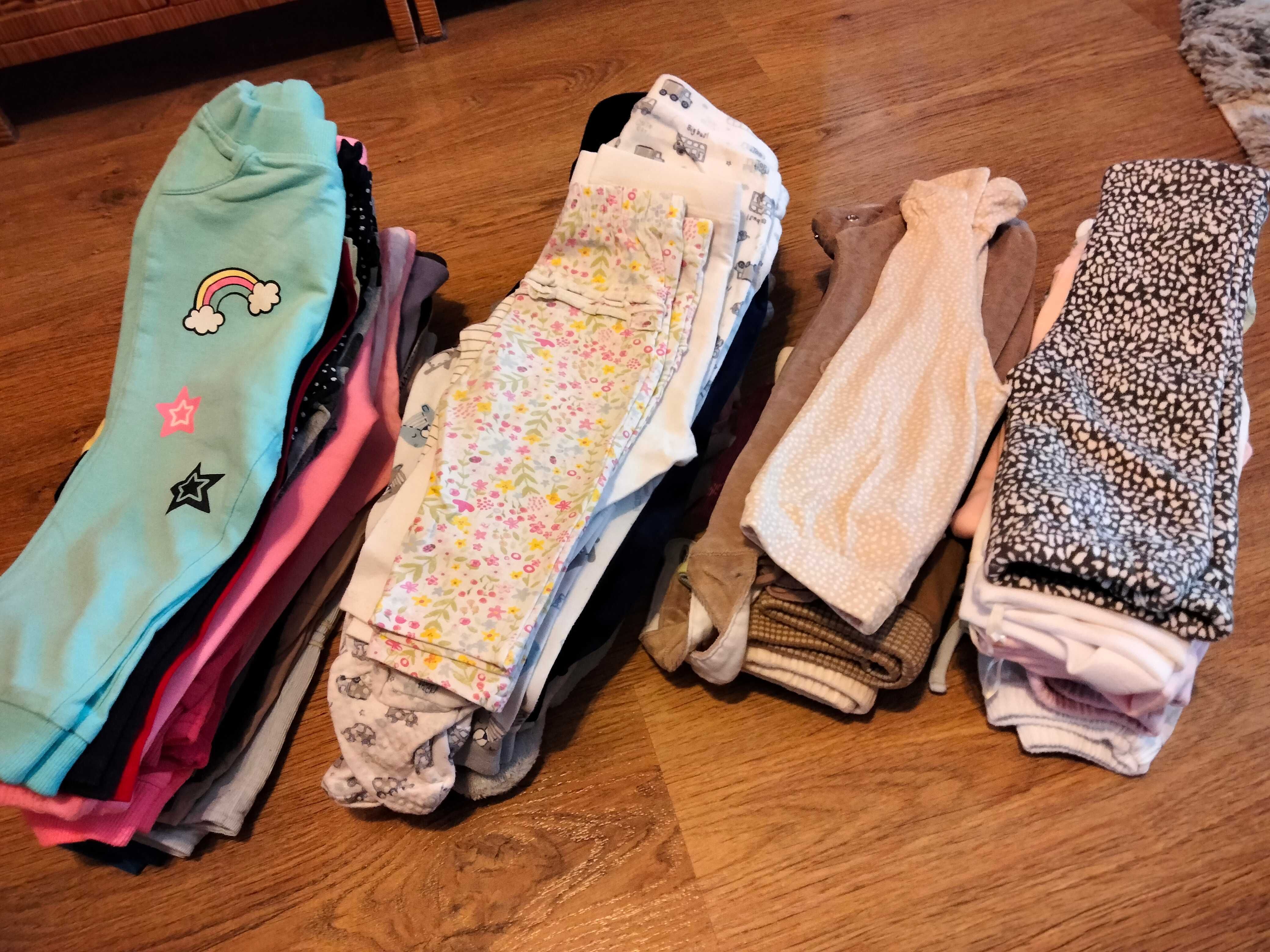 Spodnie dziewczęce bawełniane 0-12 miesięcy