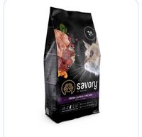 Сухий корм Savory для стерилізованих котів, зі свіжим ягням і куркою