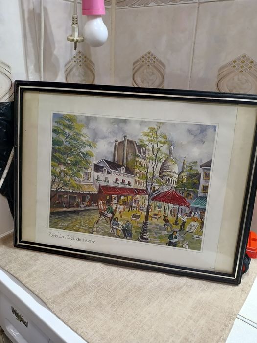Картина Париж репродукція, искусство, Paris la place du tertre