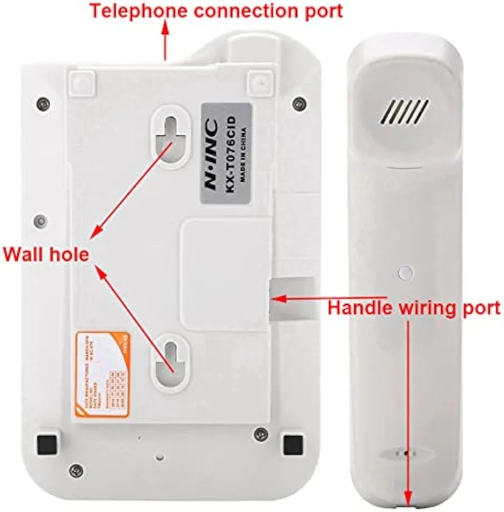Telefon przewodowy do biura, do domu hotelu telefon stacjonarny