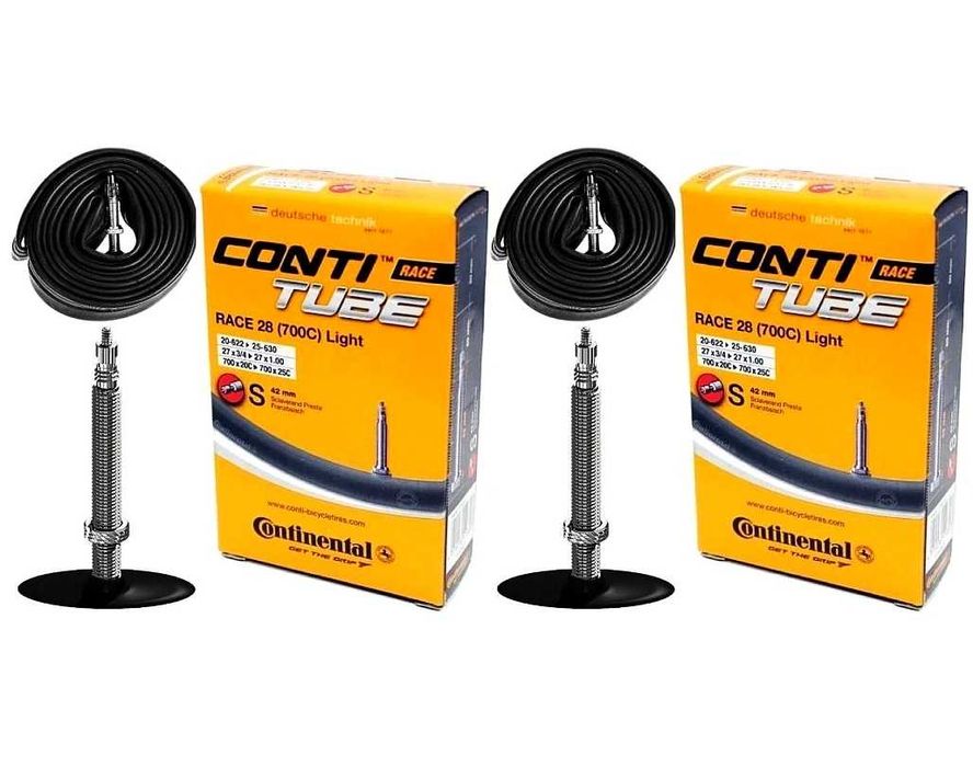 2 * NOWA Dętka rowerowa 28" Continental Race LIGHT FV 60mm LEKKA 2 szt