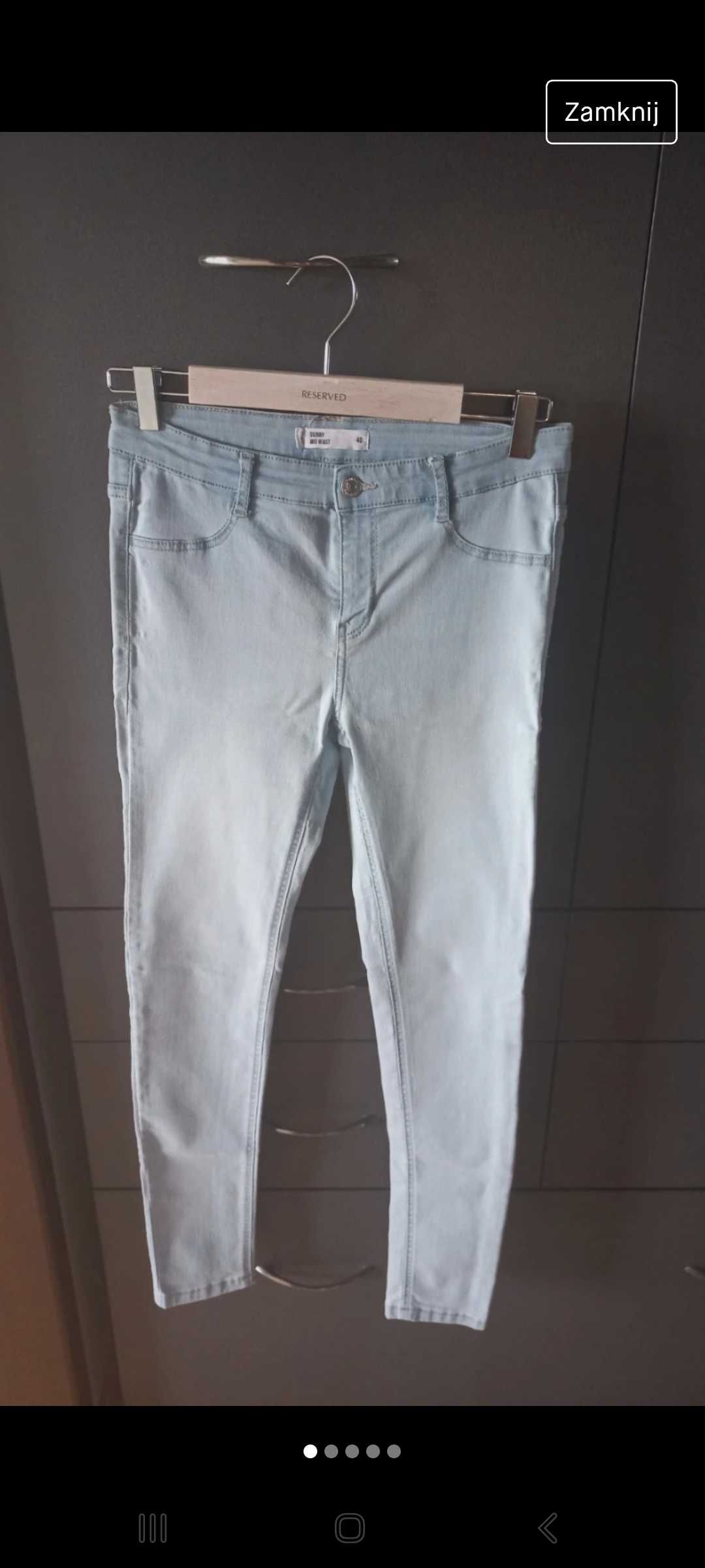 Spodnie jeansy damskie Sinsay rozmiar L 40