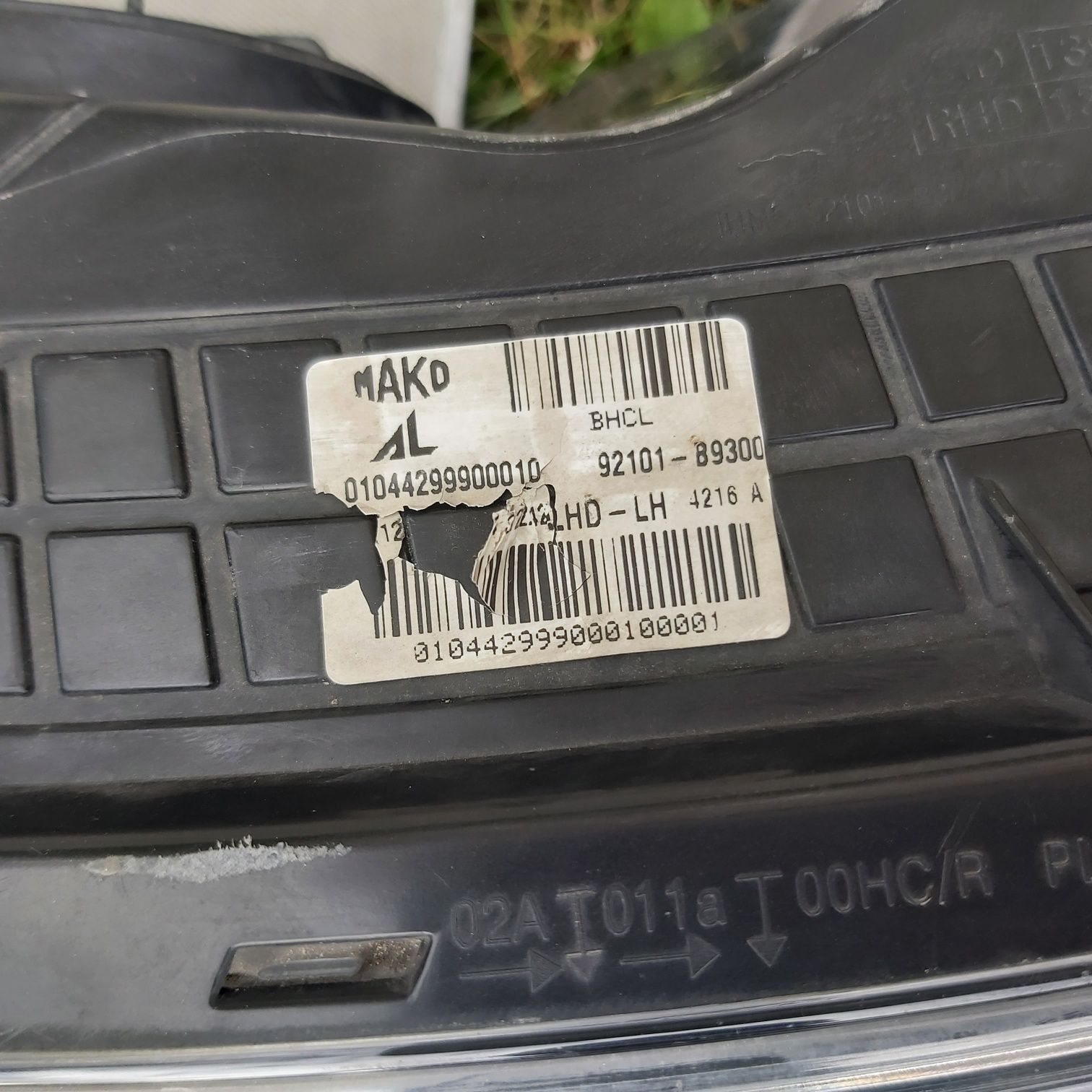 Lampa reflektor hyundai i10 lift lewy Europa