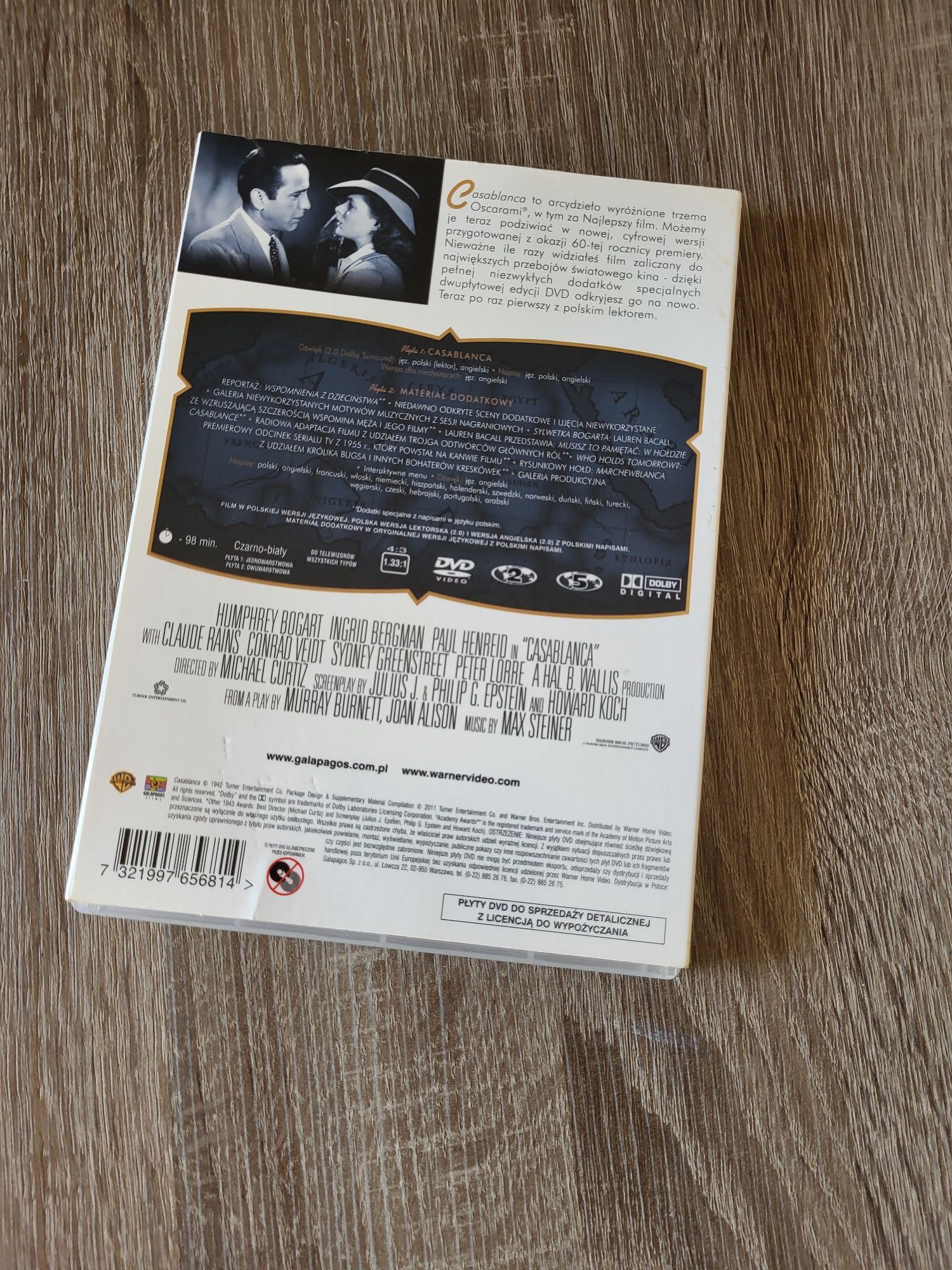 Film Casablanca DVD legendy kina