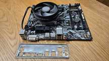 Płyta Gigabyte B450M DS3H + AMD Ryzen 5 2600 + chłodzenie + maskownica