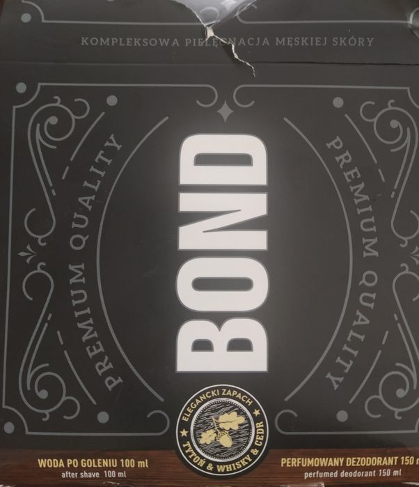 Bond zestaw dezodorant i dwie wody po goleniu z kofeina