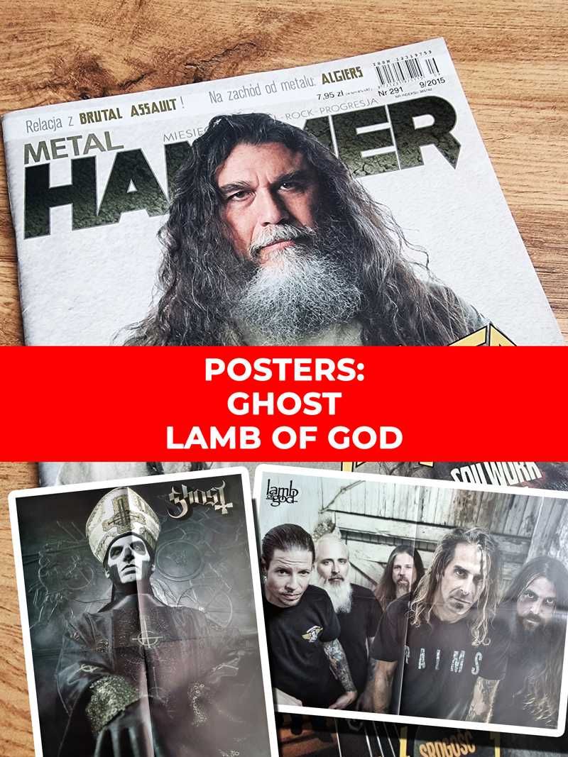 Metal Hammer 2015 - Slayer, Plakaty: Ghost, Lamb Of God