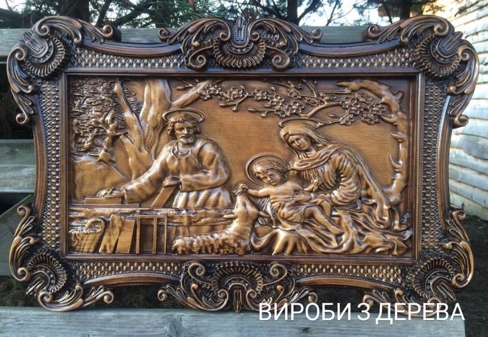 ікона різдво пресвятої богородиці сім‘я різьба подарунок масив