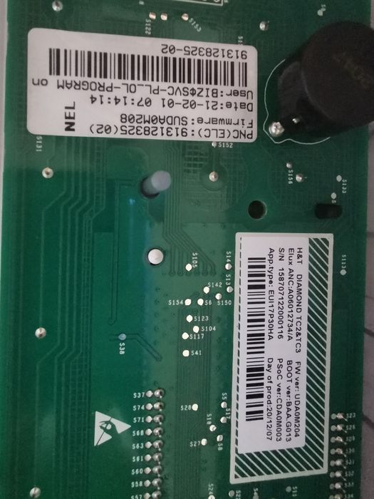 Panel programator do pralki electrolux perfectcare 700 7kg