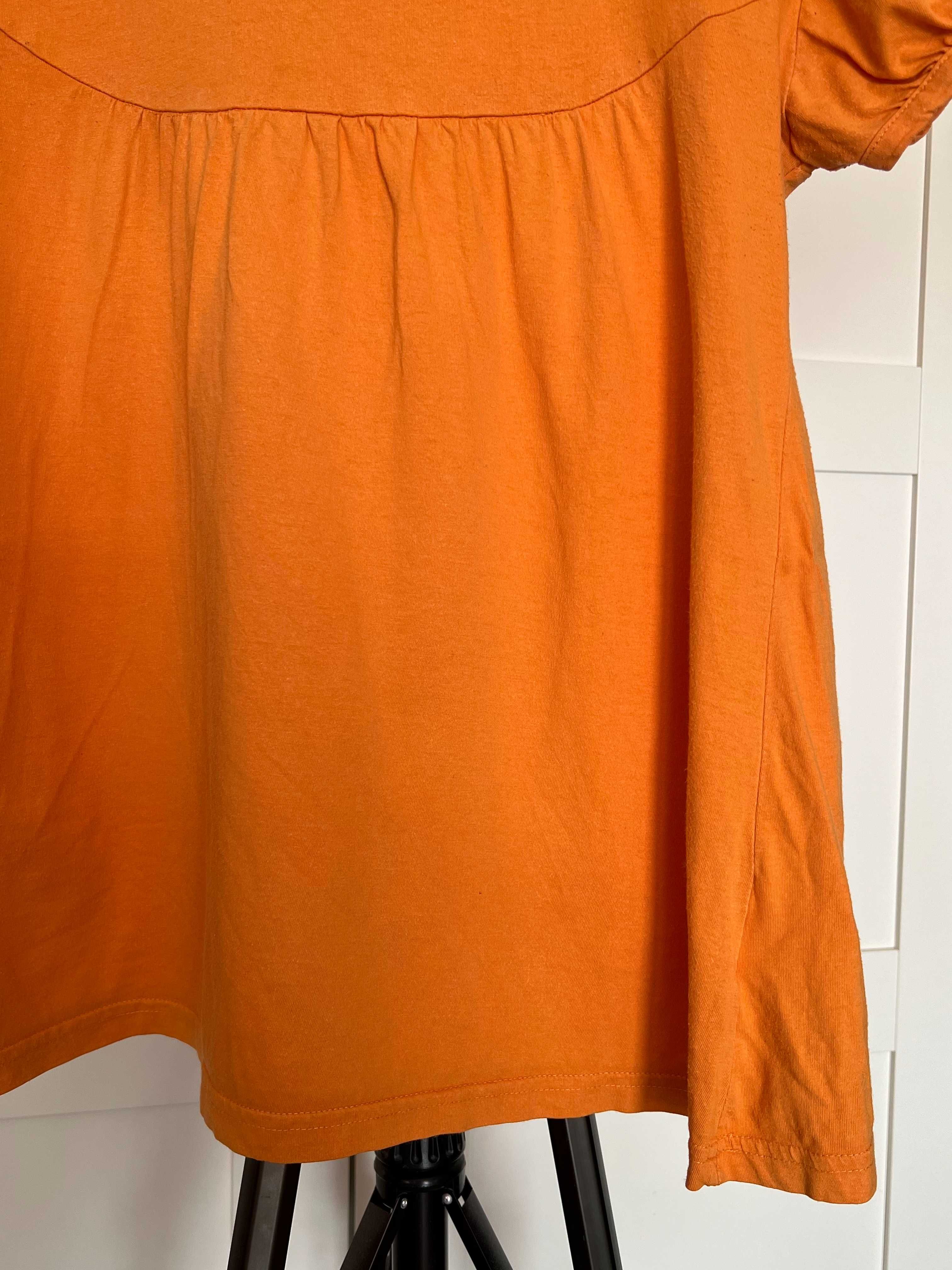 Pomarańczowy tshirt rozm M