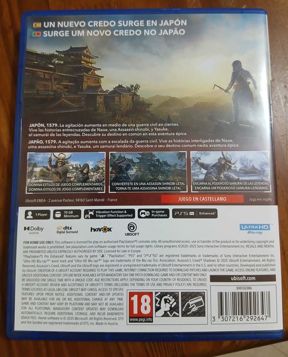 Assassin's Creed Shadows PS5