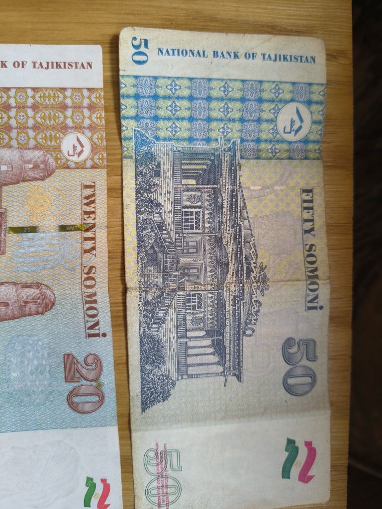 Banknoty Tadżykistanu Somoni- sprzedam