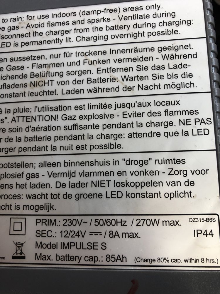 Ładowarka Impuls s 8a 24v do wózka inwalidzkiego elektrycznego