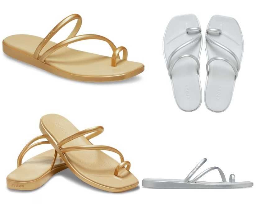 Сандалі Crocs Miami Metallic Toe Loop, W7, W8, W9