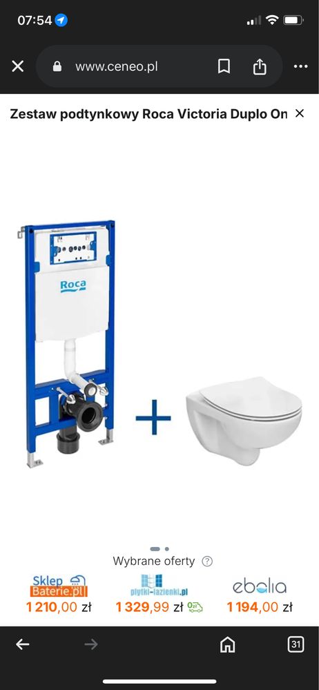 WC Komplet  WC Komplet po demontażu