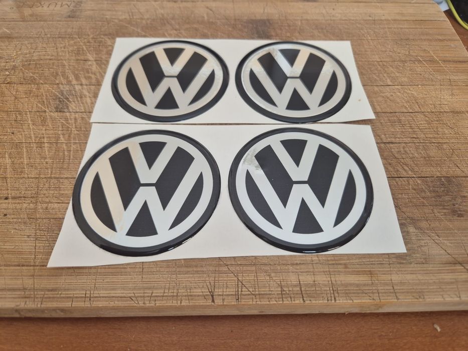 naklejki w alu felgi I na kołpaki  do Vw średnica 69mm