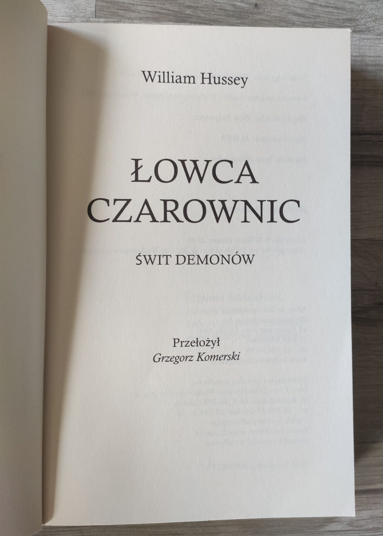 Łowca Czarownic Świt demonów William Hussey