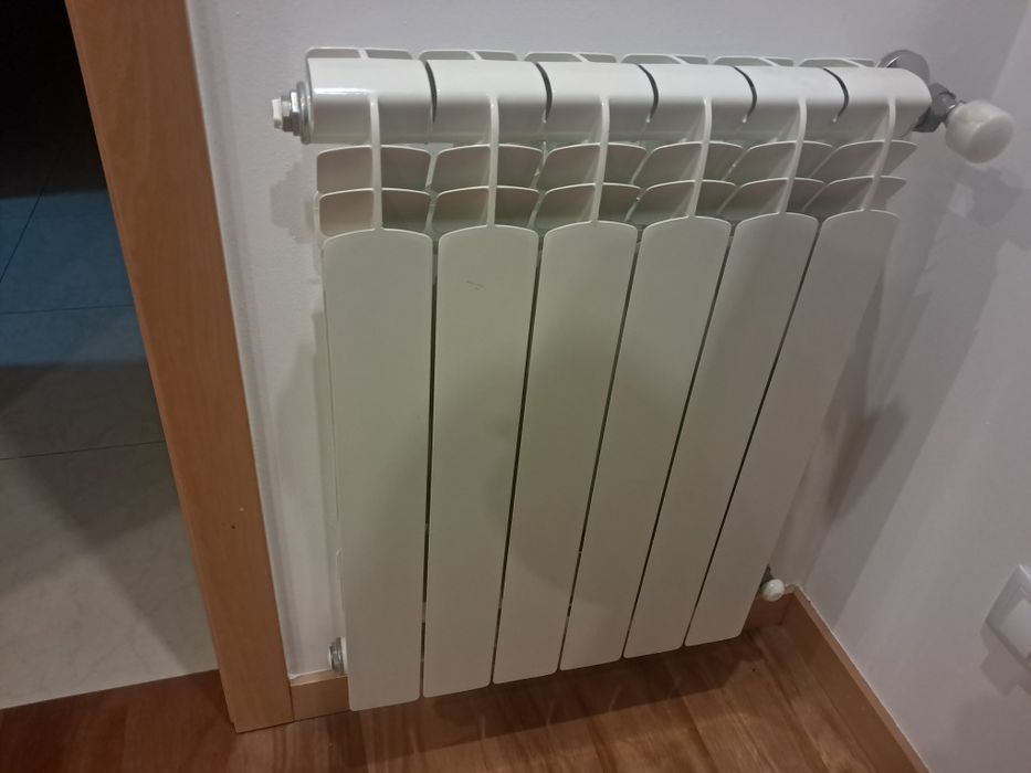 Caldeira a gás DELFIS KC 24/24 N e 8 radiadores