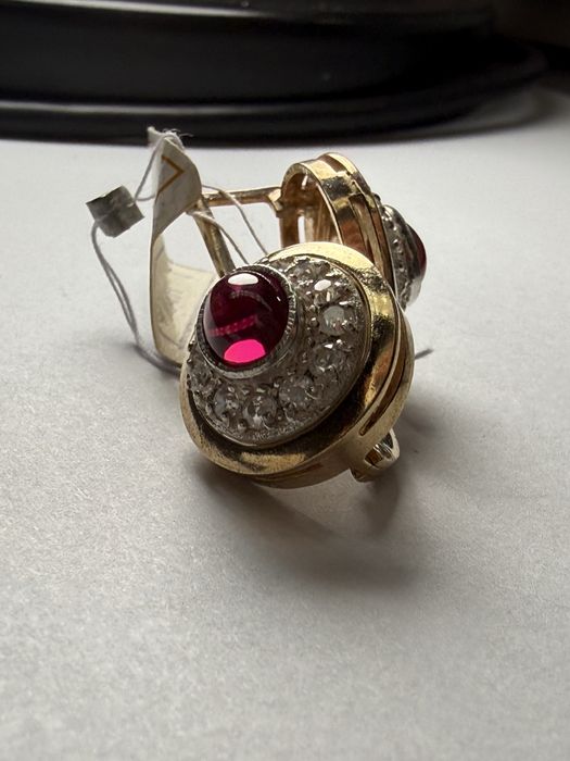 Вінтажні сережки срібло в позолоті