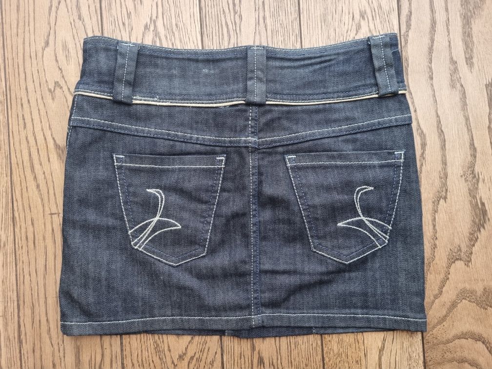 Krótka spódniczka jeansowa, Inside, rozm 30, ok M