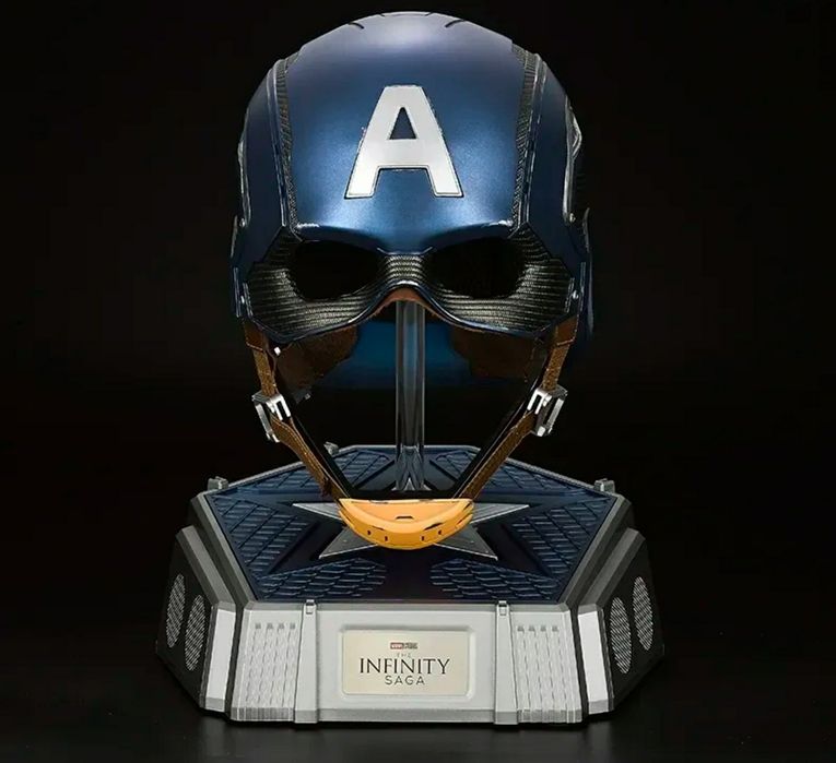 Máscara Capitão América Premium Tamanho Real 1:1