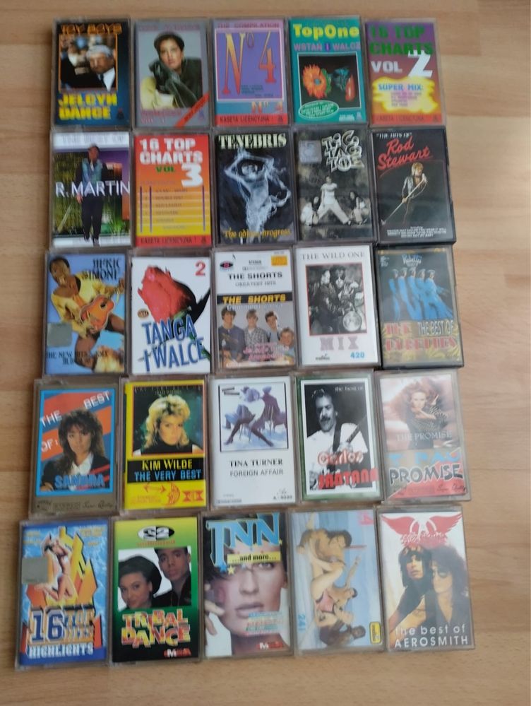 Kaseta Bad boys blue Shaza Takt disco metalika Zztop Sandra Rozette