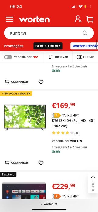 TV KUNFT K7613X40H (Full HD - 40'' - 102 cm)