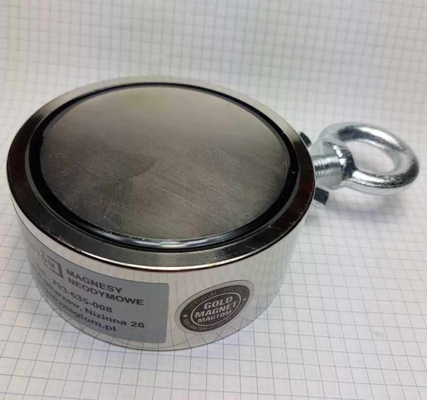 Magnes neodymowy do poszukiwań kotwica zestaw F200Gold 350kg Magtom